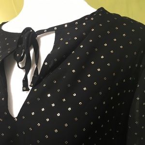 GO SAINTS! Cute black dress with gold sparkles.